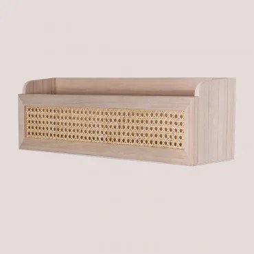 Rotan En Houten Plank Arxie ↔︎ 60 Cm - Sklum