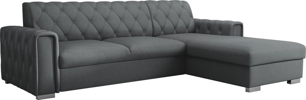 Hoekbank Columbus 203, Aanwezig, Aanwezig, 267x185x85cm, 130 kg, Poten: Metaal