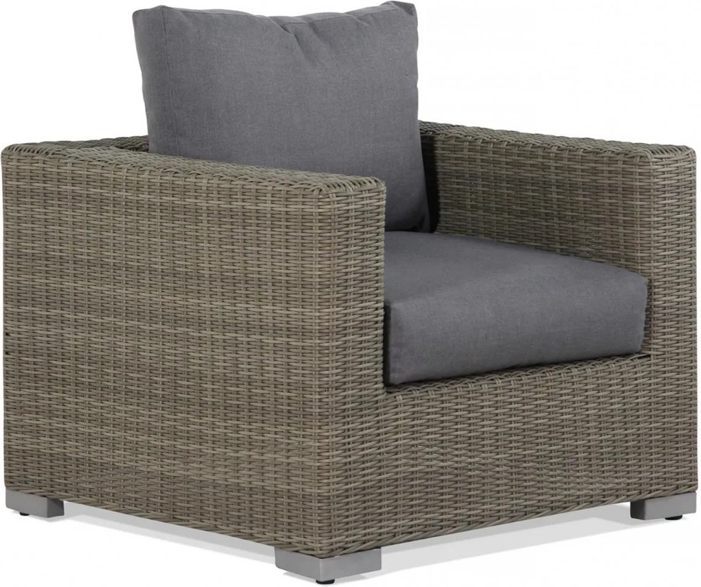 Loungeset  Wicker Taupe 2 personen Garden Collections Toronto