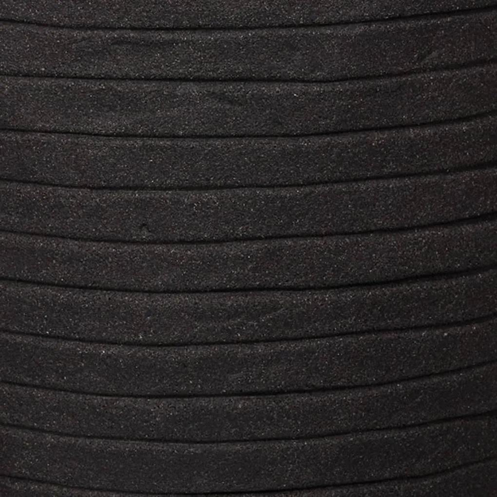 Capi Bloempot Nature Row elegant laag 36x47 cm zwart KBLRO782