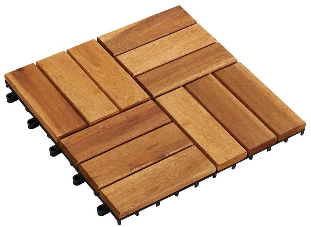 vidaXL Terrastegels acaciahout 30 x 30 cm (10 stuks)