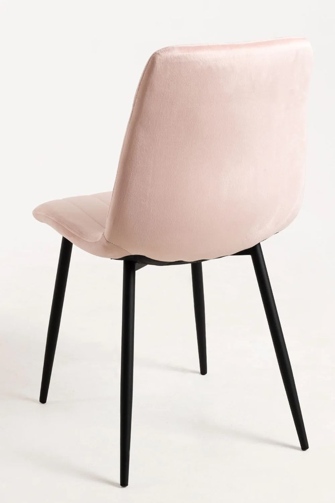 Set 4 Fluwelen Liny Stoelen