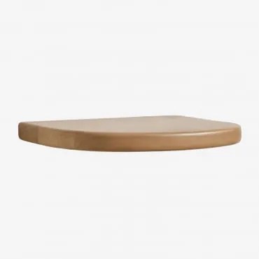 Wandplank 45x45 Cm In Mangohout Agathe Natuurlijk Hout - Sklum