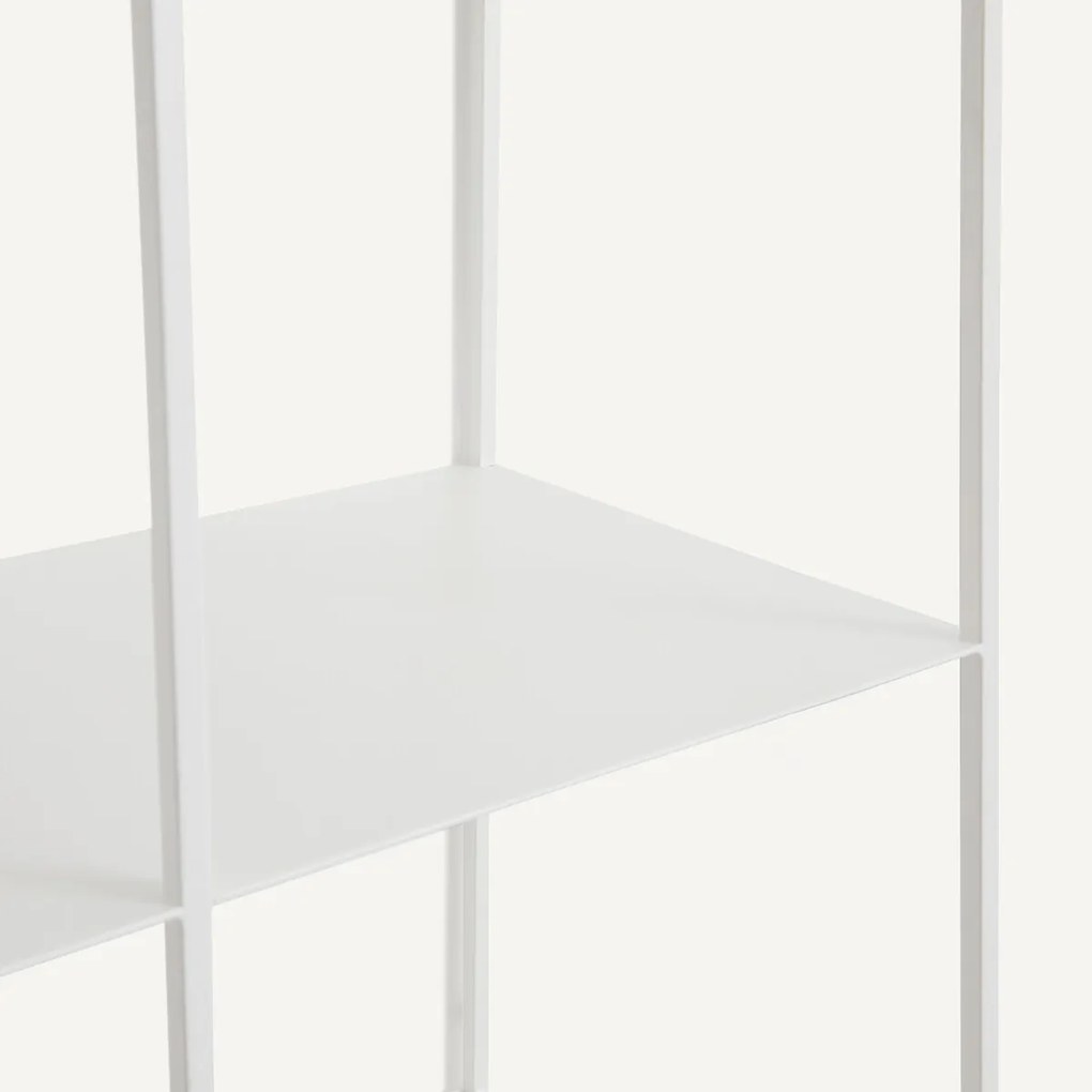 Wandboekenkast in staal, hoogte 100,6 cm, PARALLEL