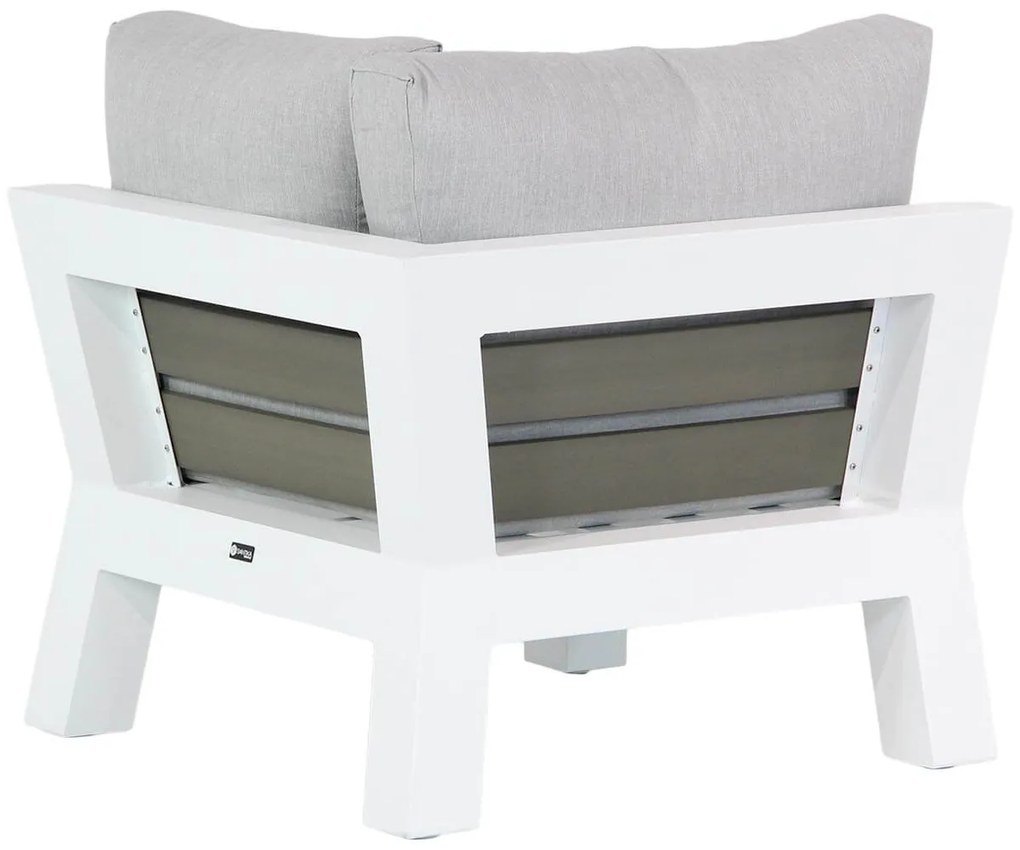 Hoek loungeset 6 personen Aluminium Wit  Santika Furniture Santika Yovita