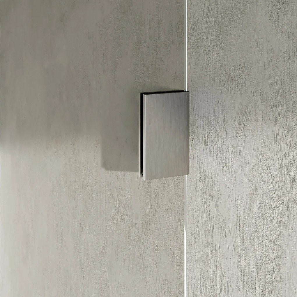 Brauer Void profielloze douchecabine 100x140cm RVS geborsteld PVD