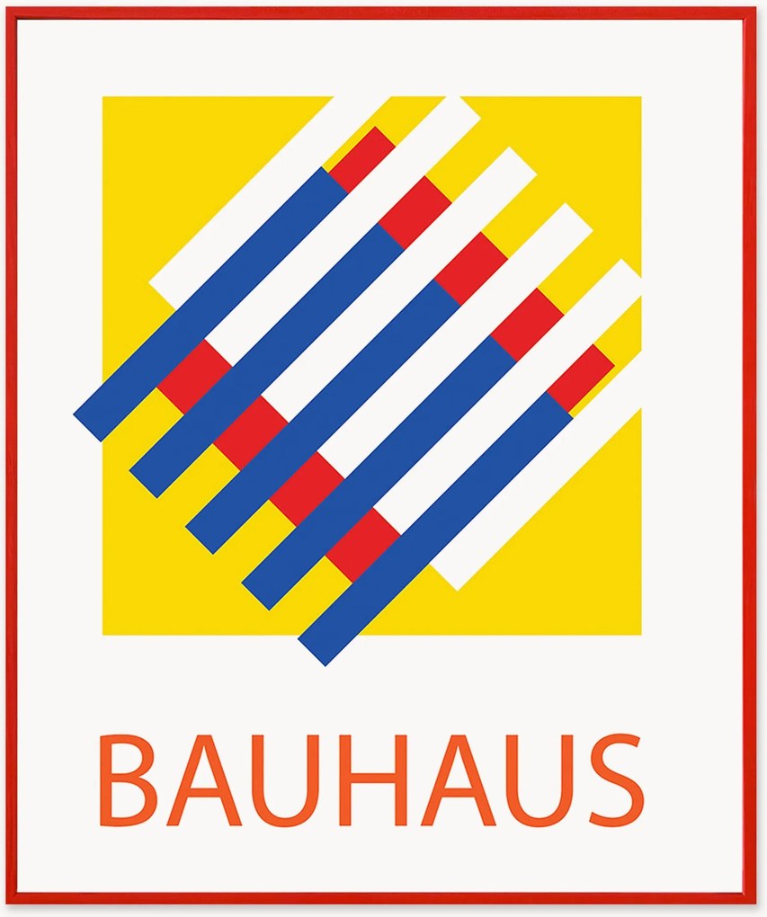 Ingelijste digitale print Bauhaus Grill