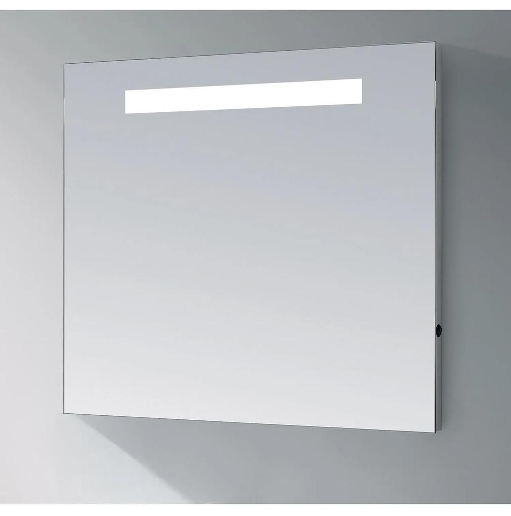 Spiegel Sanitop LIGHT met LED Verlichting Aluminium Geborsteld (In 9 maten)