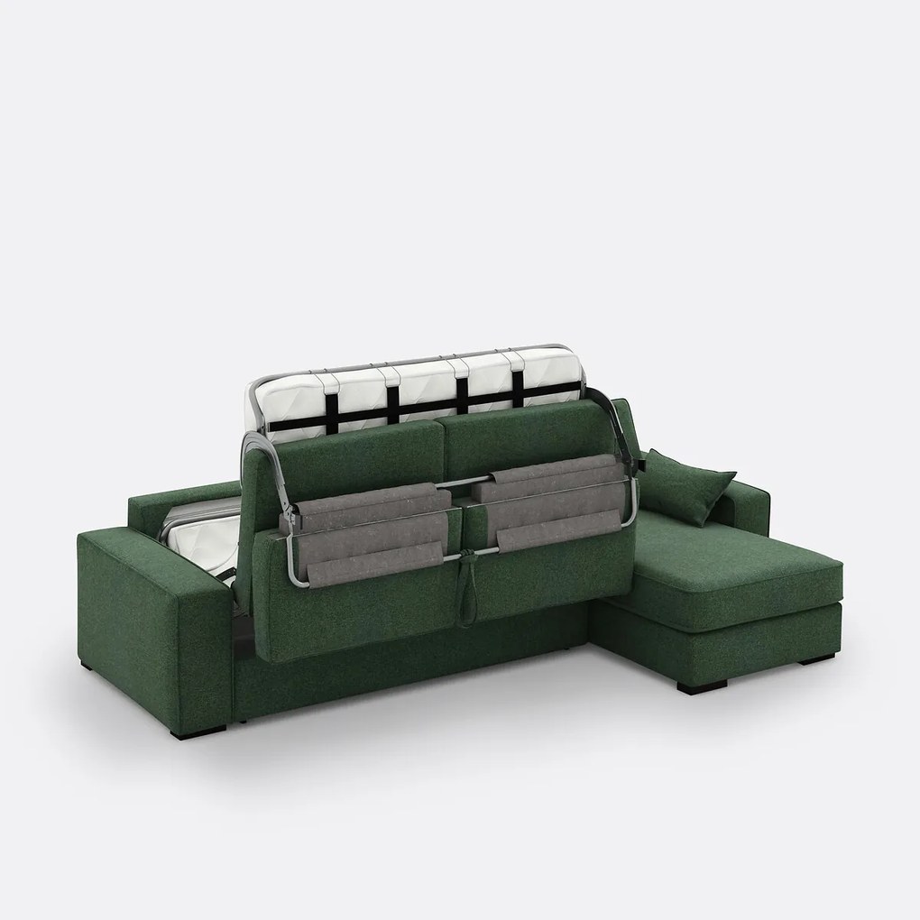 Gestructureerde hoekslaapbank Comfort Bultex®, Cécilia
