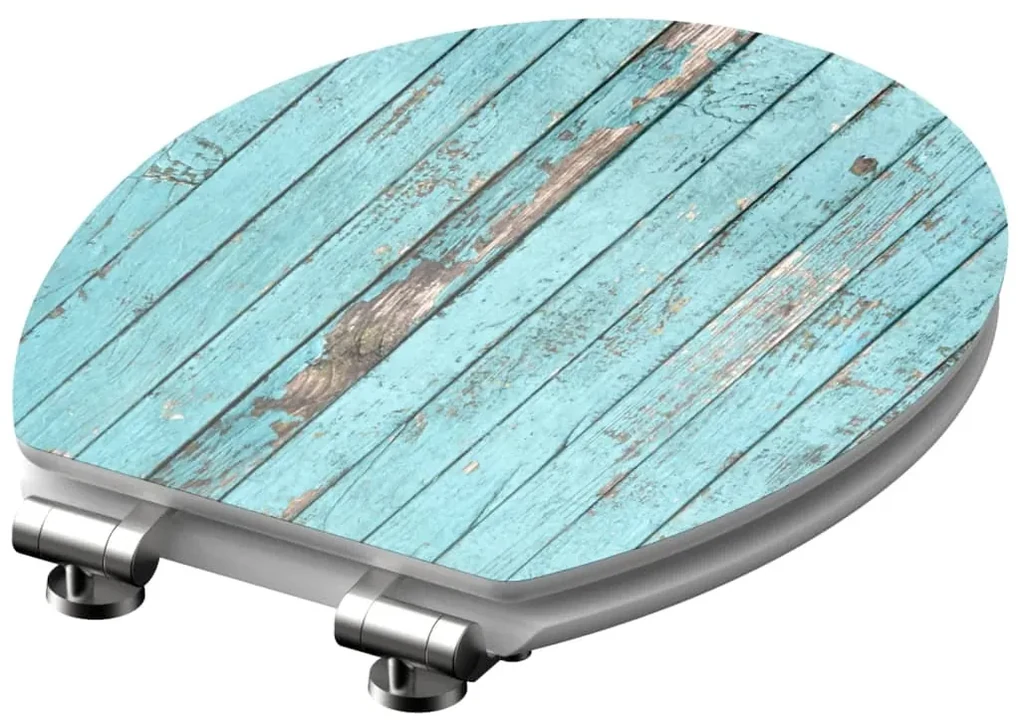 SCHÜTTE Toiletbril met soft-close BLUE WOOD MDF hoogglans