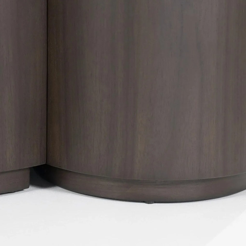 Eleonora Max Walnoot Salontafel Set Rond