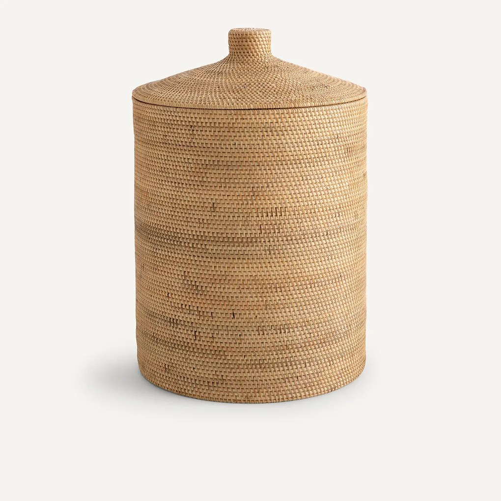 Mand in rotan en gevlochten bamboe, Mirella