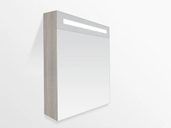 Saniclass Double Face spiegelkast 60x70x15cm rechtsdraaiend 1 deur met LED verlichting Beach 7041R