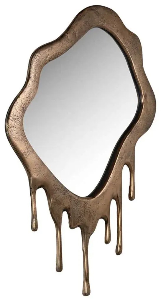 Richmond Interiors Drops Gouden Spiegel Aluminium Druppels - 56x74cm