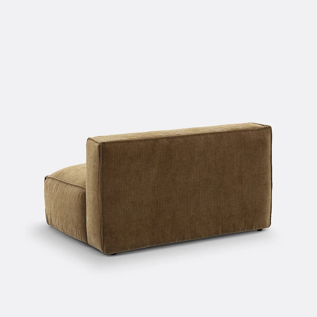Modulaire zitbank van geribd vintage fluweel, Seven