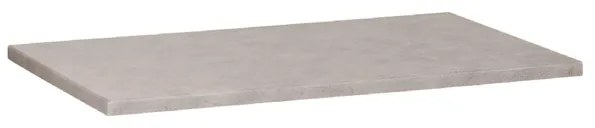 BRAUER Concrete Wastafelblad - 80x46x3cm - zonder kraangat - gecoat beton grijs gemêleerd 2143