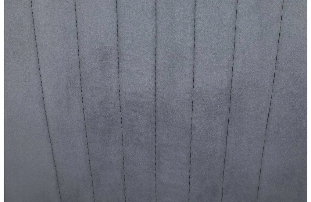 Goossens Eetkamerstoel Rob blauw velvet stof met armleuning, urban industrieel