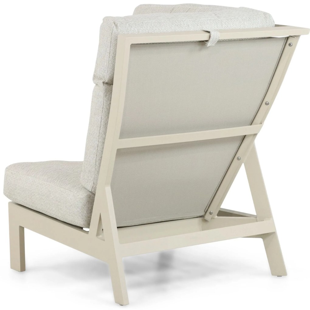 Hoek loungeset 6 personen Aluminium Taupe Lifestyle Garden Furniture Evora