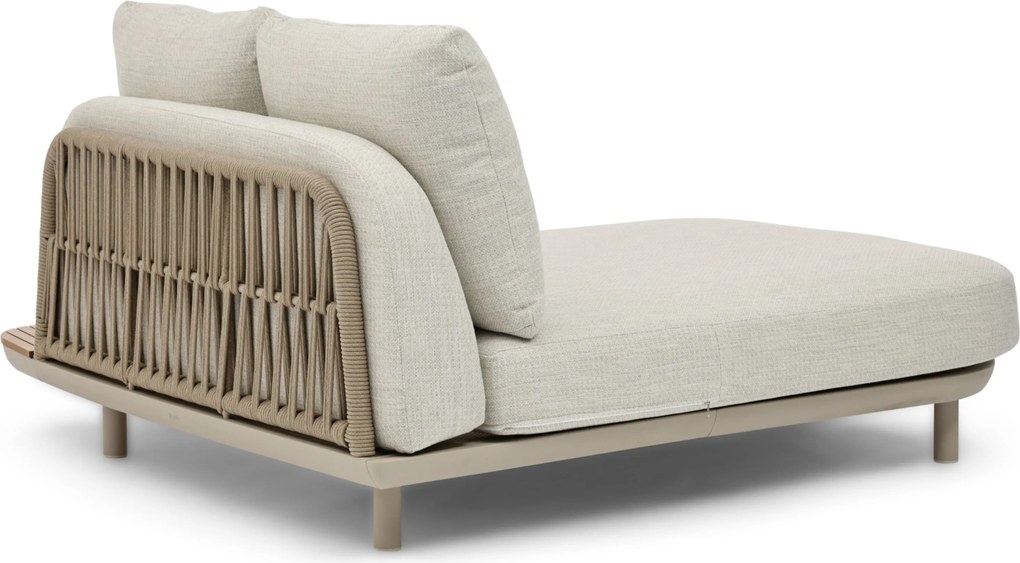Tuinset 6 personen 220 cm Rope Taupe Domani Furniture Trivento/Belluno