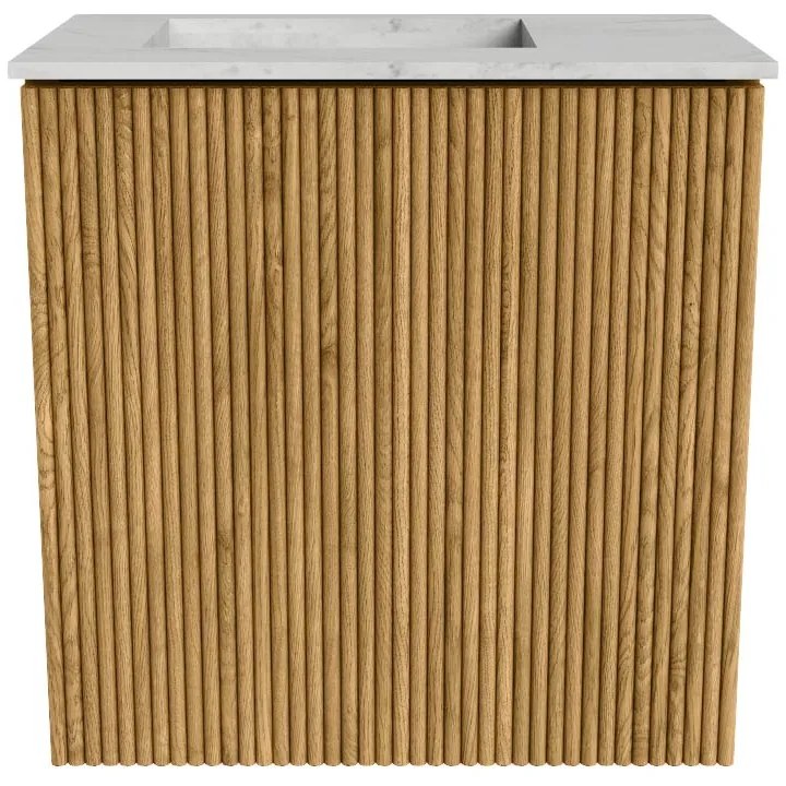 Mondiaz Joya DLux 40cm toiletmeubel oak met wastafel faye links 1 kraangat opalo