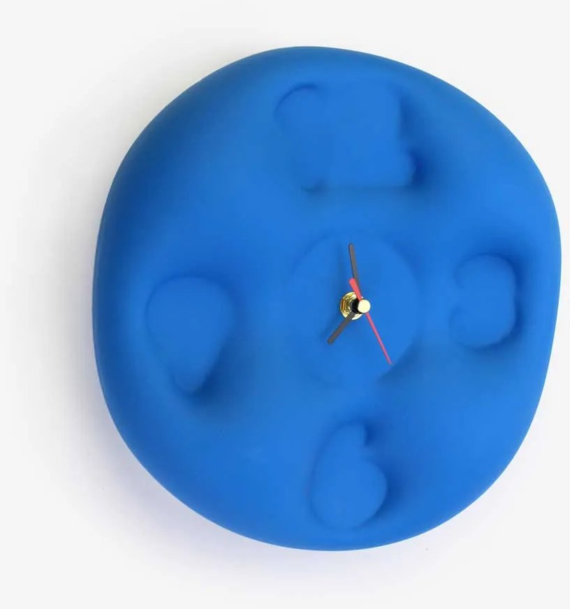 Design Klok - Teun Zwets - Bubble Clock Blauw