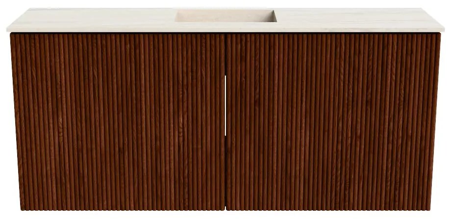Mondiaz Joya DLux 90cm toiletmeubel ruby met wastafel faye midden zonder kraangat meli