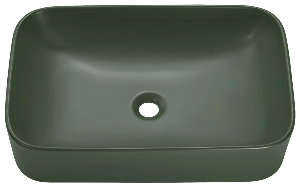 Comad Kama wastafel 61x15cm mat groen