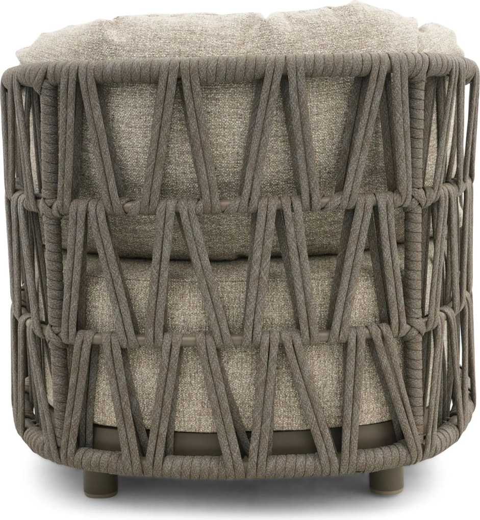 Tuinstoel Rope Taupe-naturel-bruin Santika Cayora