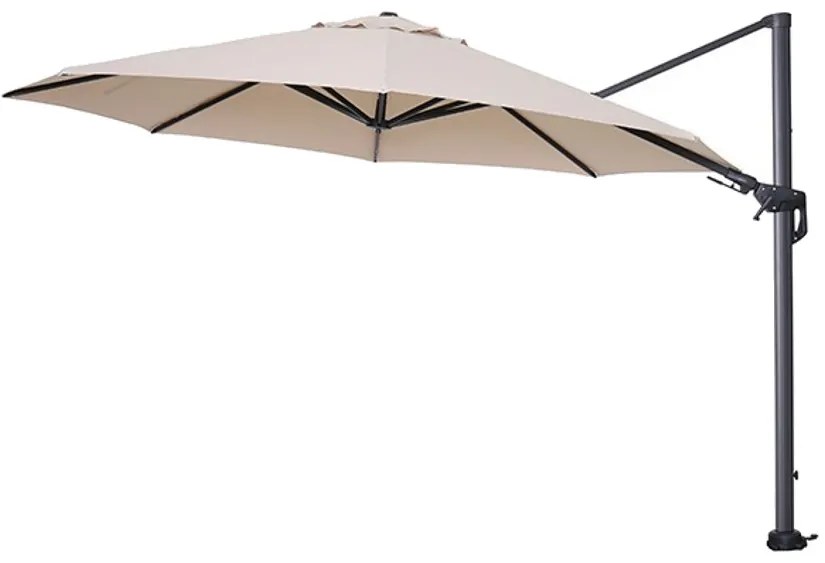 Hawaii Zweefparasol 350 cm. Rond - Ecru