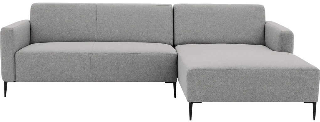 Goossens  Key West lichtgrijs, stof, 2,5-zits, modern design