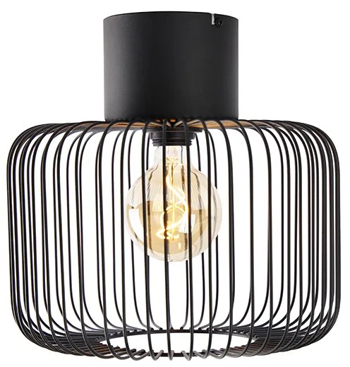 Design plafondlamp zwart draad 31,5cm - Baya