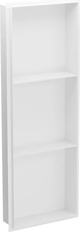 Mexen X-Wall-NR inbouwplank zonder flens met plank 90 x 30 cm, wit - 1921903010S