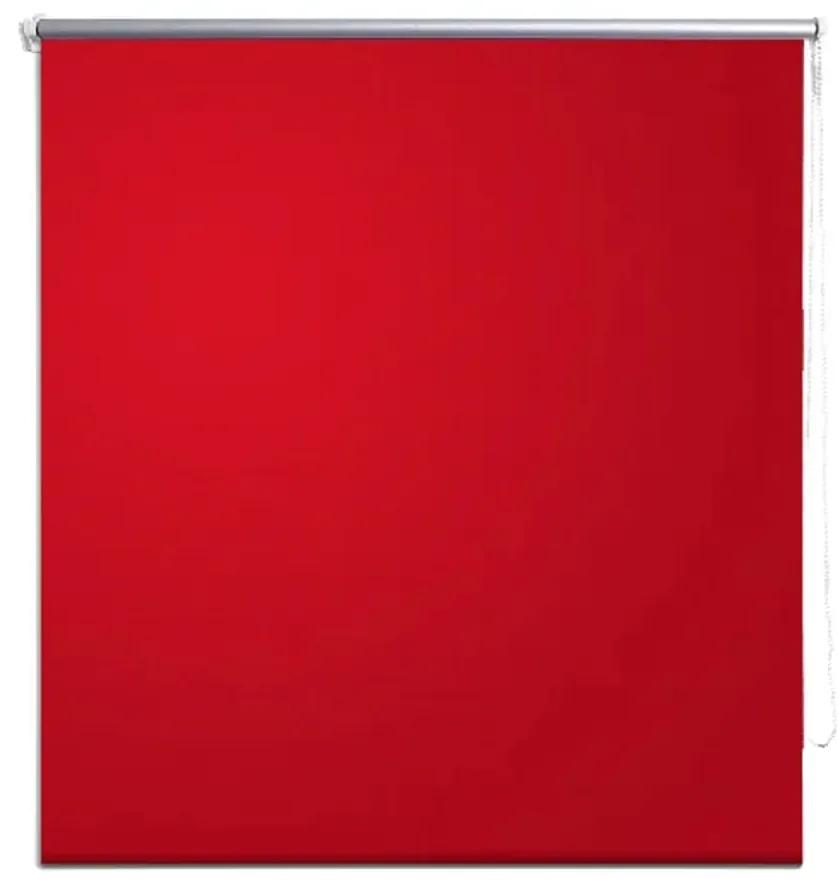 vidaXL Rolgordijn verduisterend 100 x 230 cm rood