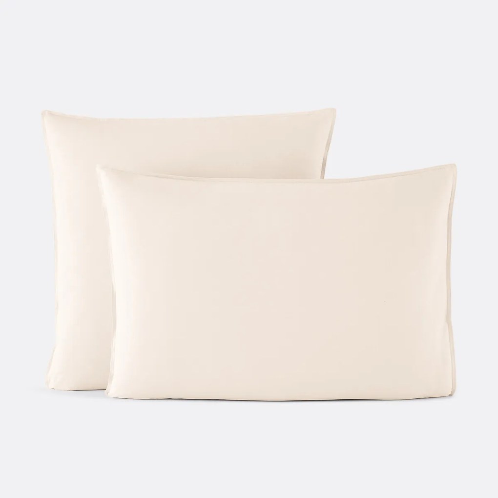 Effen kussensloop in gewassen katoen, Scenario