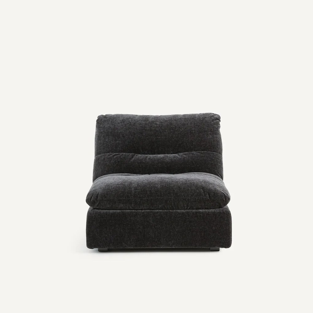 Modulaire fauteuil van chenillefluweel, Giuliano