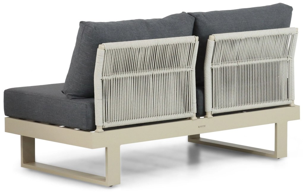Hoek loungeset 6 personen Aluminium Taupe Lifestyle Garden Furniture Lorenzo
