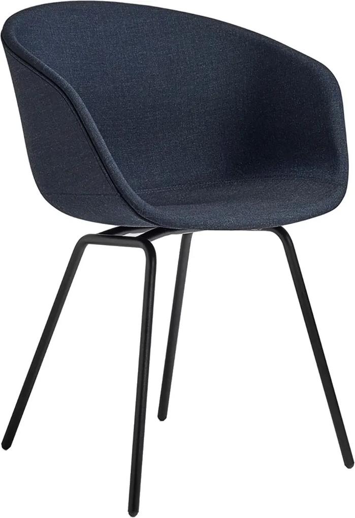 Hay About a Chair AAC27 gestoffeerde stoel met zwart onderstel kuip remix 873