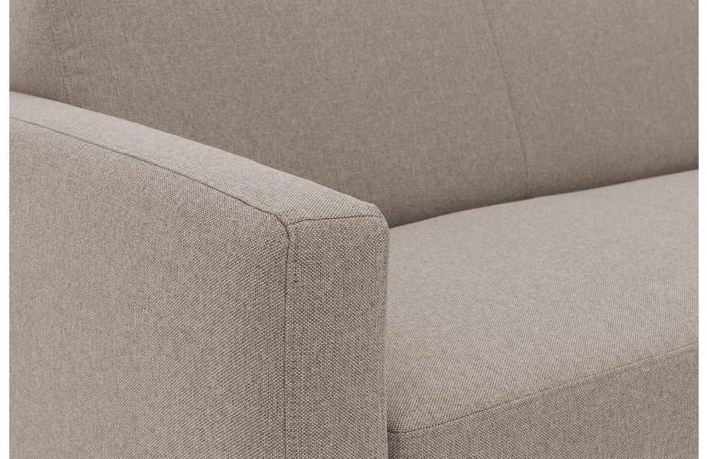 Goossens  Key West grijs, stof, 2,5-zits, modern design met ligelement rechts