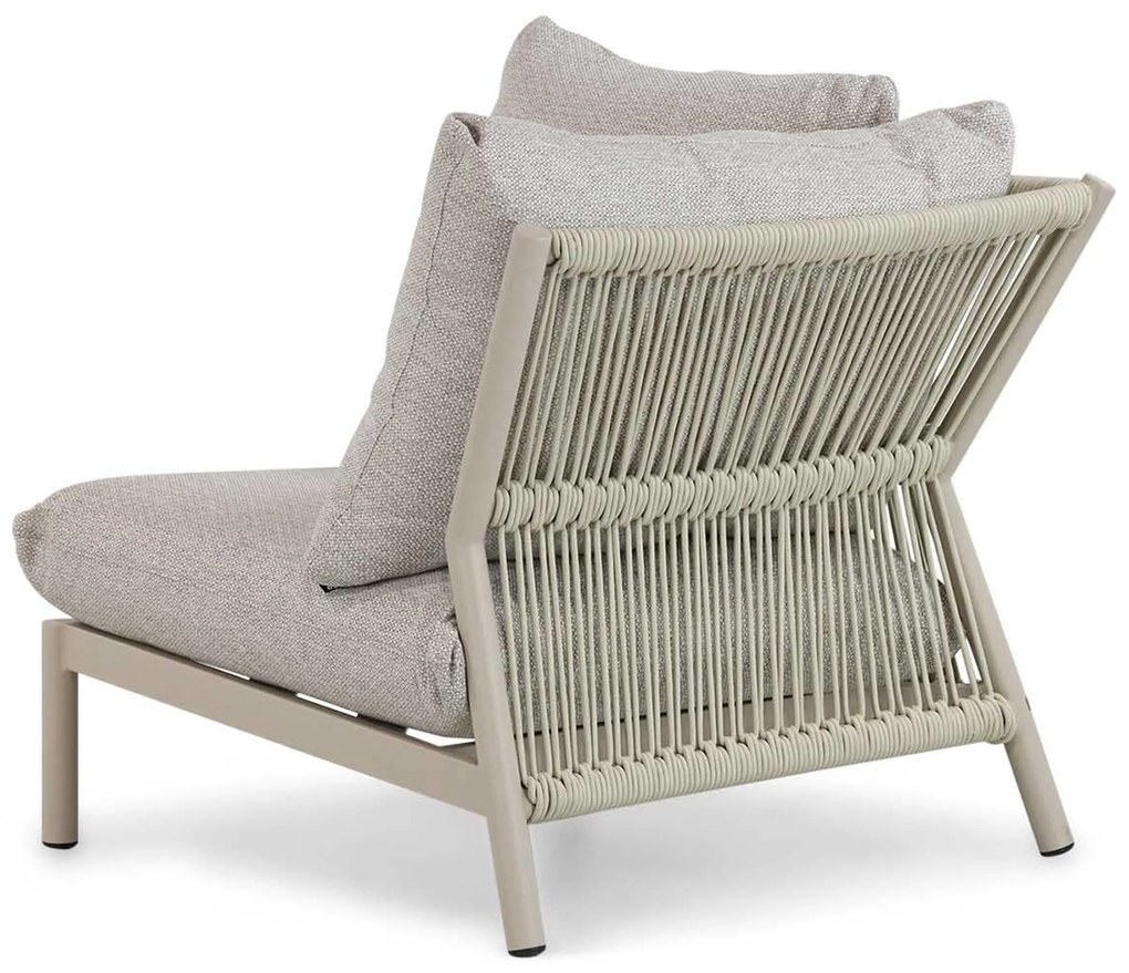 Hoek loungeset 6 personen Aluminium/rope Taupe Coco Sevilla