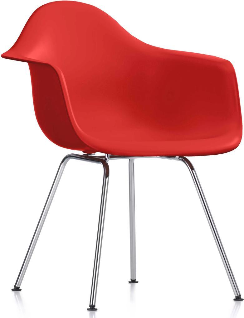 Vitra DAX stoel kuip klassiek rood onderstel verchroomd