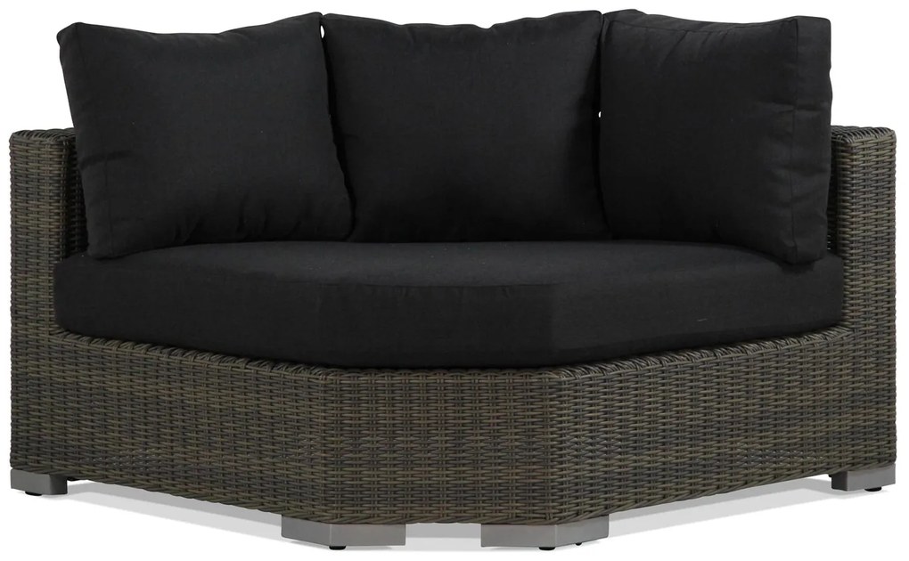 Hoek loungeset 5 personen Wicker Taupe  Garden Collections Toronto/Cuba