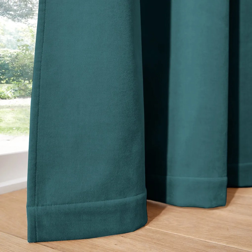 Thermisch gordijn in fluweel met verdekte lussen, Velvet