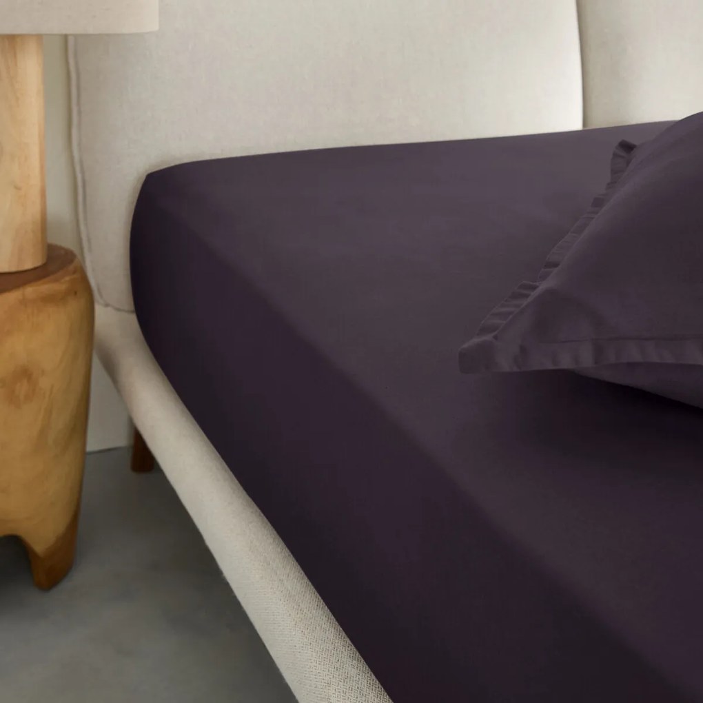 Hoeslaken, gewassen katoensatijn, omslag 30 cm, Saria