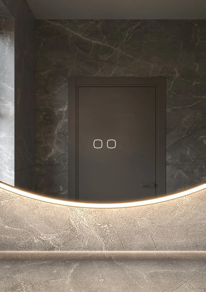Hipp Design 013 Phantom spiegel brons met verlichting en verwarming 60x60cm