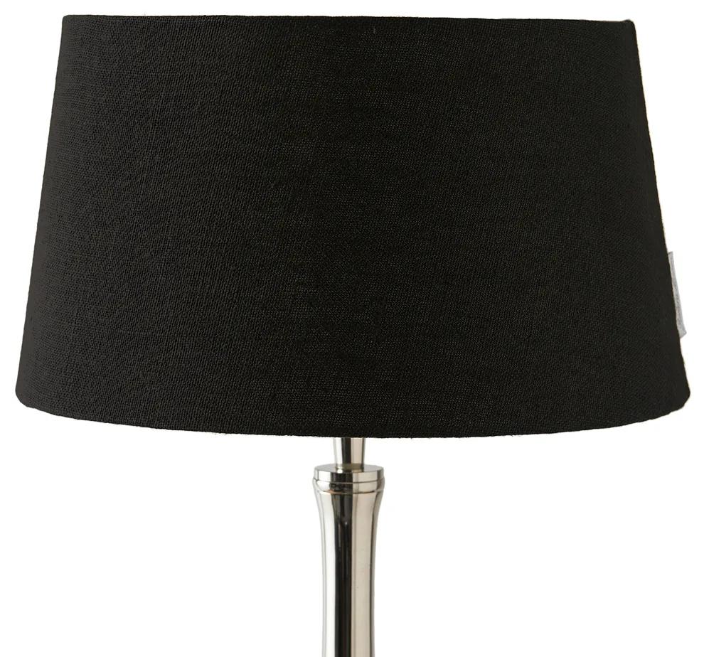 Rivièra Maison - Loveable Linen Lampshade all black 25x30 - Kleur: zwart