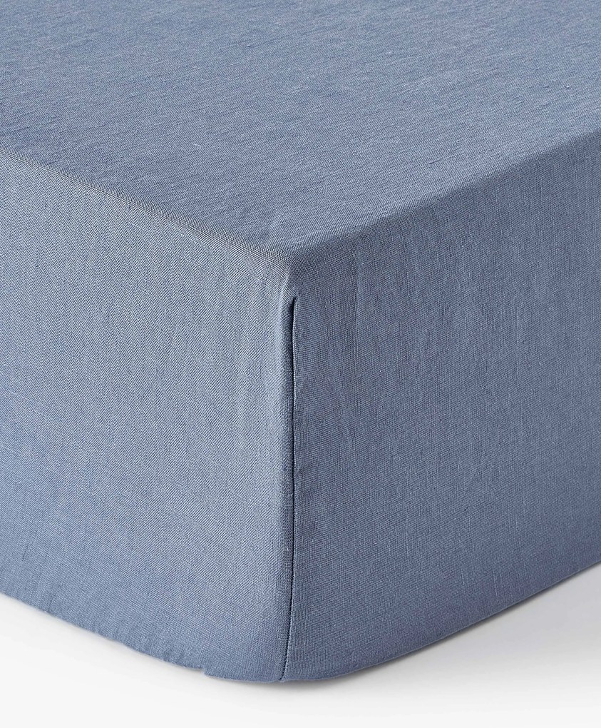 Boxspring hoeslaken Airy, gewassen linnen