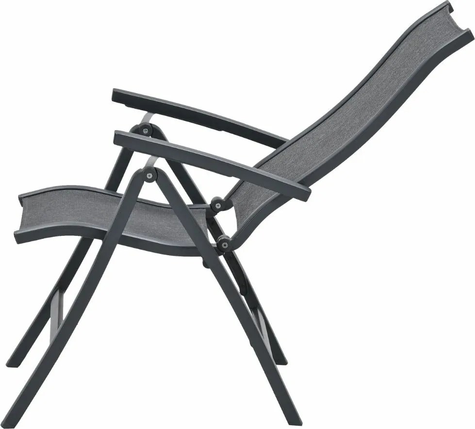 Garden Impressions Hilly tuinstoel verstelbaar - donker grijs