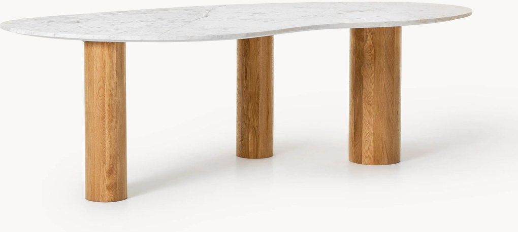 Marmeren eettafel Naruto in organische vorm, in verschillende formaten