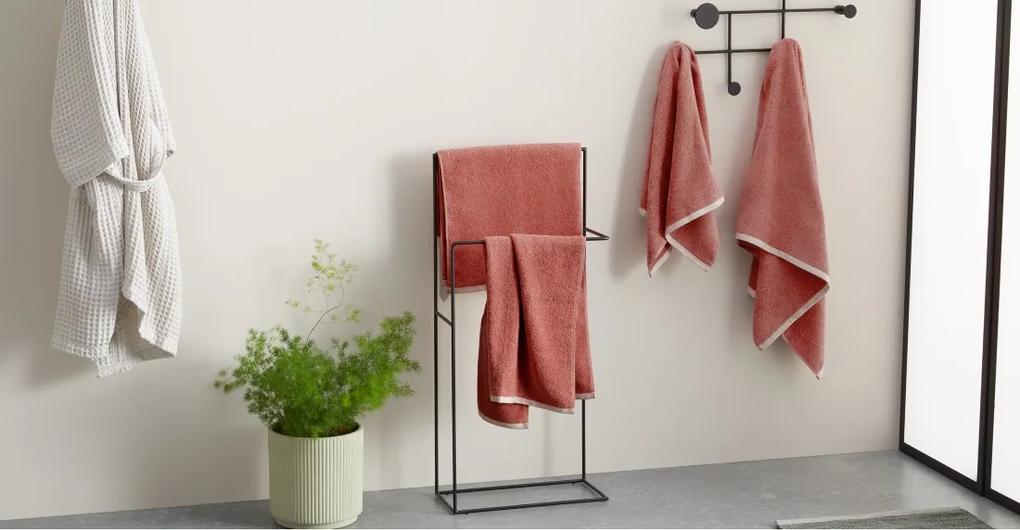 Made Essentials Zyra set van 4 handdoeken, oudrood