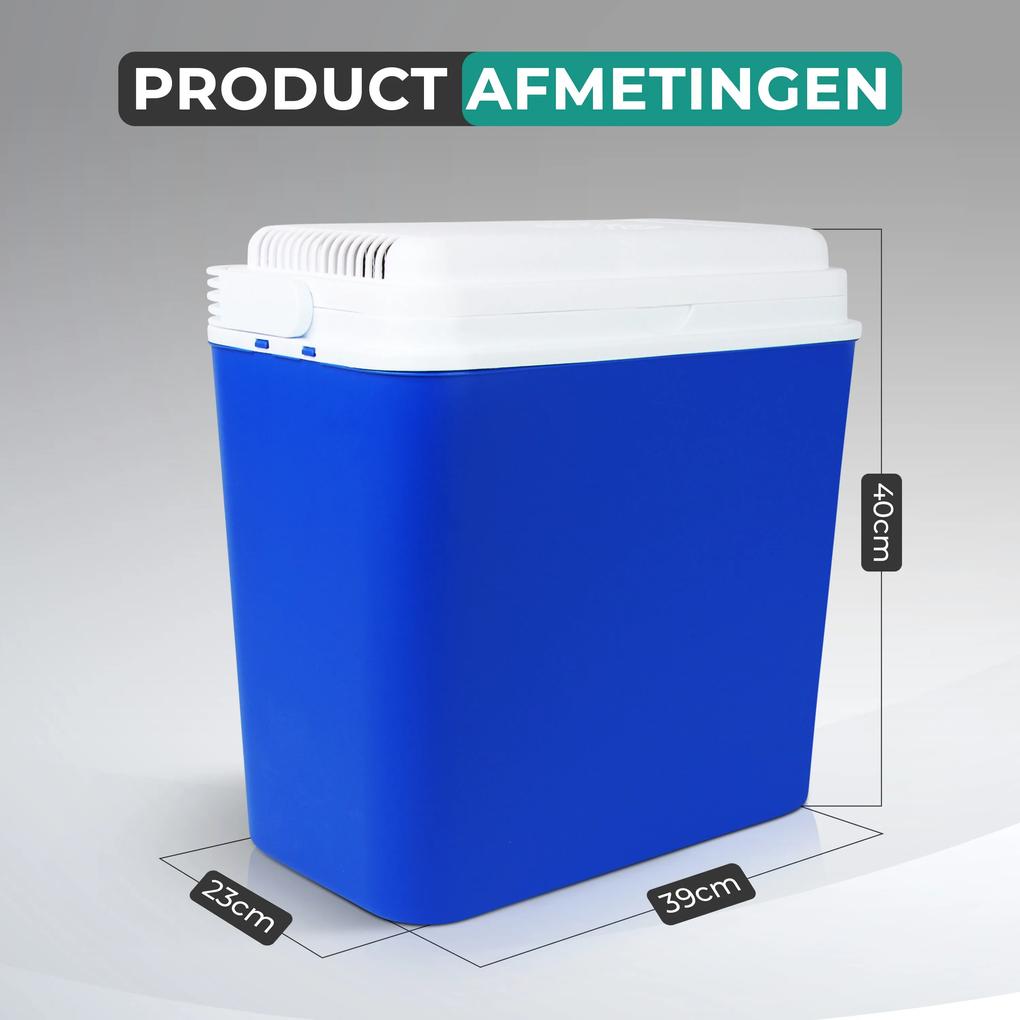 Niceey Thermo Elektrische Koelbox - 24L - Koelt & Verwarmt - Blauw